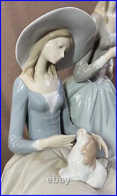 Lladro Harmony Group # 4804 19.5 Girls with dog