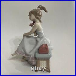 Lladro'Important Phone' Girl with Dalmatian Dog