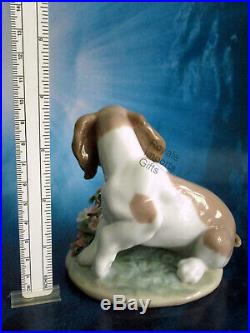 Lladro It Wasn't Me 7672 Dog With Flower Pot 1998 Club New In Box Vintage