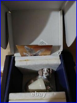 Lladro It Wasn't Me! Spaniel Dog & Flower Pot Collectors Society #7672 1998