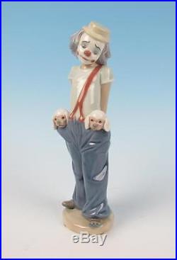 Lladro LITTLE PALS 7600 Collector's Society Figurine MINT IN BOX Clown Puppy Dog