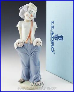 Lladro LITTLE PALS COLLECTORS SOCIETY FIRST ISSUE CLOWN PUPPY DOG #7600 Mint Box