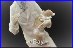 Lladro Large Retired Figurine #4825 Veterinarian Doctor With Dog