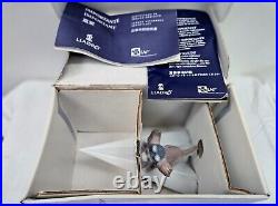 Lladro Let's Fly Away Dog on Airplane #6665 with Original Box and Papers