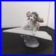 Lladro Let's Fly Away Dog on a Paper Airplane Dog Pilot Porcelain Figurine