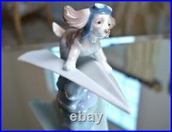 Lladro Lets Fly Away Dog Figurine