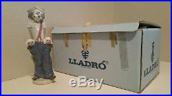 Lladro Little Pals #7600 Clown Puppy Dog Collectors Society Spain Figurine box