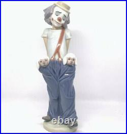 Lladro Little Pals #7600 First Issue Collectors Society ClownPuppies 1985 8.75