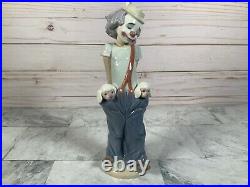 Lladro Little Pals Collector Society 1985 Clown Dogs Gloss Finish Figurine 7600