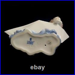 Lladro Little Stow Away Dog Sailor Hat puppy in paper boat #6642 Figurine