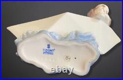 Lladro Little Stowaway Dog with Sailor Hat in Paper Boat Figurine # 6642