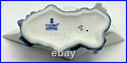 Lladro Little Stowaway Dog with Sailor Hat in Paper Boat Figurine 6642