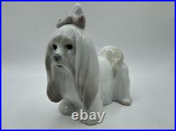 Lladro Maltese Small Dog Elegant Graceful Formal Luxury Spain Figurine Japan