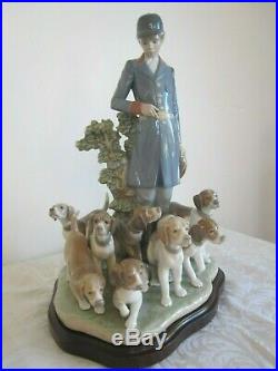 Lladro Master of the Hounds #5342 Limited Edition No. 191 Hunting Dogs Retired