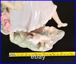 Lladro Mirth In The Country Figurine 4920 Girl With Puppy Dog 1974 No Box