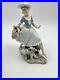 Lladro Mirth in the Country 4920 Aka Country Lass With Dog Porcelain Figurine