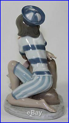 Lladro Monday's Child #6011 Figurine Boy With Dog Perfect