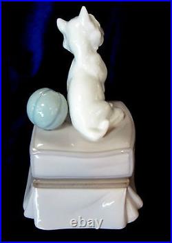 Lladro My Favorite Companion Dog Figurine #6985 Brand Nib White Cute Save$ F/sh