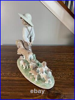 Lladro My Little Explorers #6828 Excellent Condition with Original Box