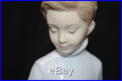 Lladro My Loyal Friend Boy/Dog Mint Condition Porcelain with Original Box S8208