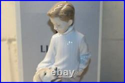 Lladro'My Loyal Friend' Boy with Dog Figure, 6902, In Original Box, 10