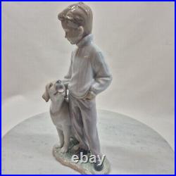 Lladro My Loyal Friend Boy with Labrador Dog Figurine #6902 No Box