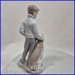 Lladro My Loyal Friend Boy with Labrador Dog Figurine #6902 No Box