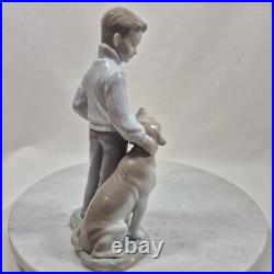 Lladro My Loyal Friend Boy with Labrador Dog Figurine #6902 No Box