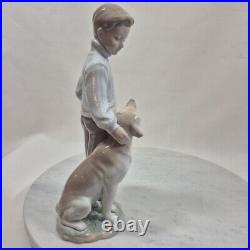 Lladro My Loyal Friend Boy with Labrador Dog Figurine #6902 No Box