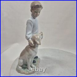 Lladro My Loyal Friend Boy with Labrador Dog Figurine #6902 No Box