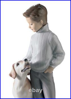 Lladro My Loyal Friend Dog Figurine #6902 Brand New In Box Boy Lab Save$$ F/sh