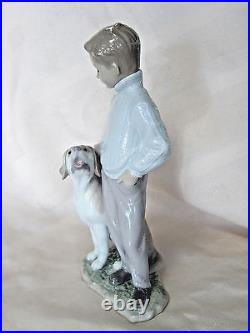 Lladro My Loyal Friend Dog Figurine #6902 Brand New In Box Boy Lab Save$$ F/sh