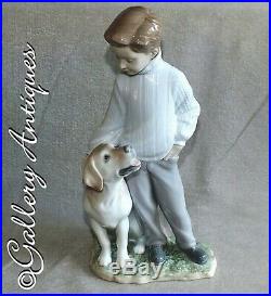 Lladro My Loyal Friend Porcelain Figurine model No 6902 Boxed boy & dog