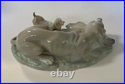 Lladro NAO Bloodhound Dog Basset Hound Puppy Figurine 11 1/2 Spain Porcelain