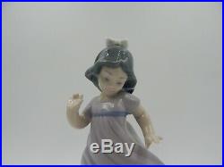 Lladro NAO Girl with Dog / Puppy Figurine 1987 Vintage