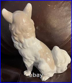 Lladro NAO Long Haired Chihuahua Papillon Glossy! Mint Condition! No Box! Rare