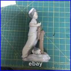 Lladro NAO Navy Sailor And Dog Figurine Excellent Condition No Box