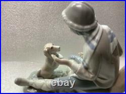 Lladro Nao LESSON FOR THE DOG #140 Porcelain Figurine From 1974