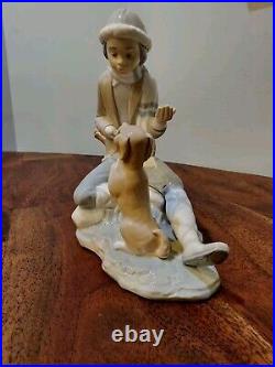 Lladro Nao Lesson For the Dog #140 Figurine New