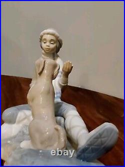 Lladro Nao Lesson For the Dog #140 Figurine New