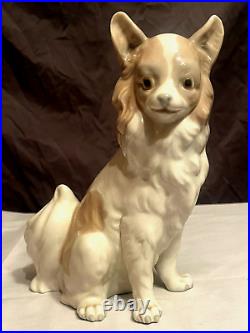 Lladro Nao Long Haired Chihuahua Papillon Retired