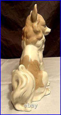 Lladro Nao Long Haired Chihuahua Papillon Retired