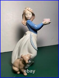 Lladro Nao Puppy's Birthday #1045 Special Edition Porcelain 1987 Retired Mint