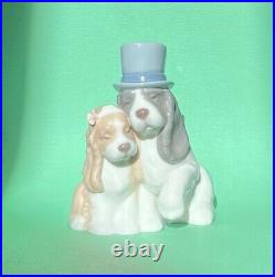 Lladro Nao Together Forever #1480 Dog Love Wedding Figurine, Excellent Condition