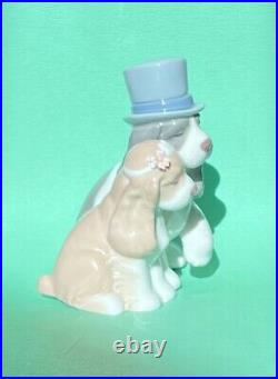 Lladro Nao Together Forever #1480 Dog Love Wedding Figurine, Excellent Condition