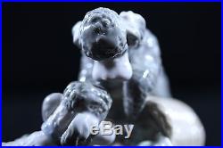 Lladro No. 1258 Playful Dogs New with Original Box Retired
