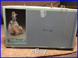 Lladro No. 1533 Not So Fast With German Shepherd Dog. Lovley Condition