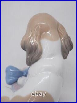 Lladro No. 8312 Can't wait puppy dog Pottery Ornament Figurine no Box USED