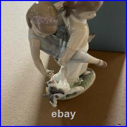 Lladro Oh Happy Days #8353 In Box Family Sisters And Dog