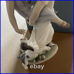 Lladro Oh Happy Days #8353 In Box Family Sisters And Dog